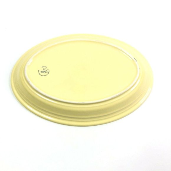 Fiesta Fiestaware Pastel Yellow Oval Platter 13" - Picture 7 of 7